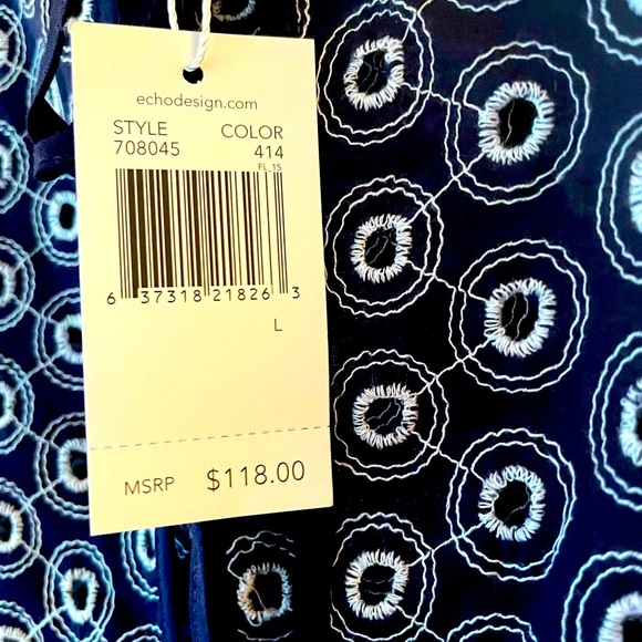 Echo Design, Beach Cover-up, L, NWT - Picture 6 of 8